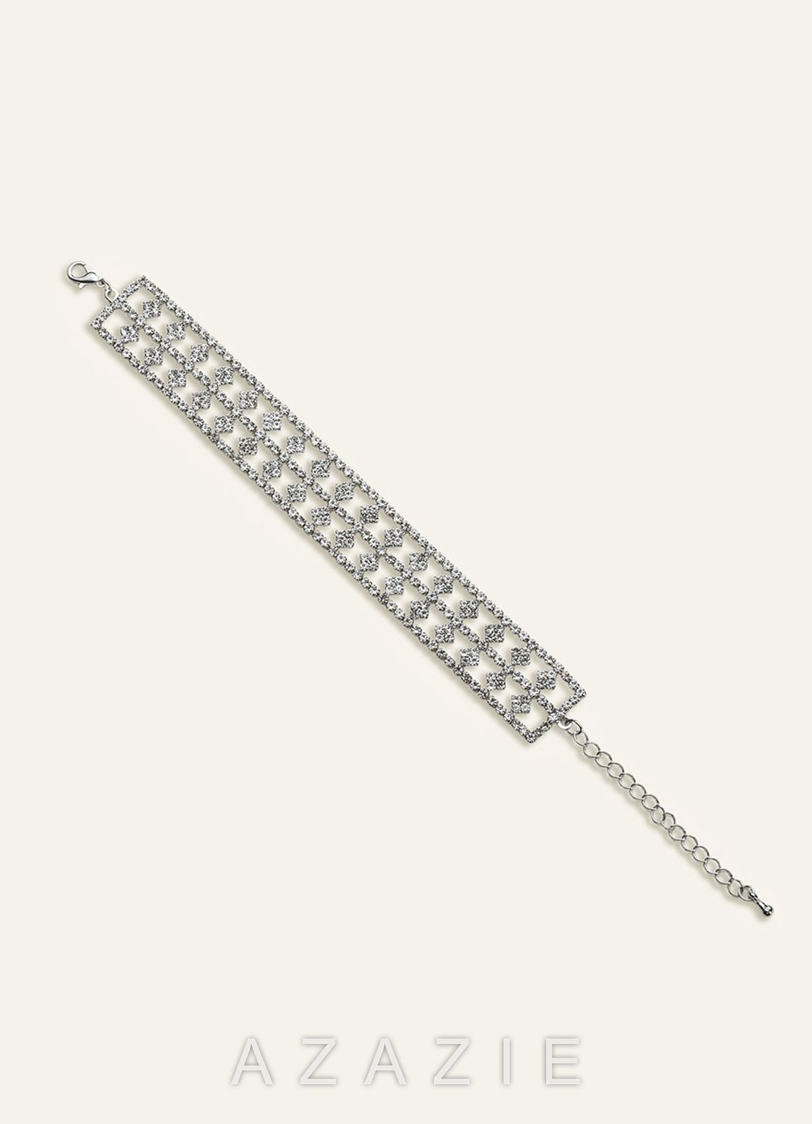 Rhinestone Lattice Bracelet