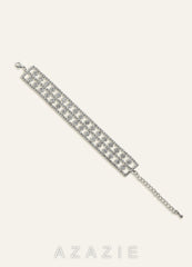 Rhinestone Lattice Bracelet