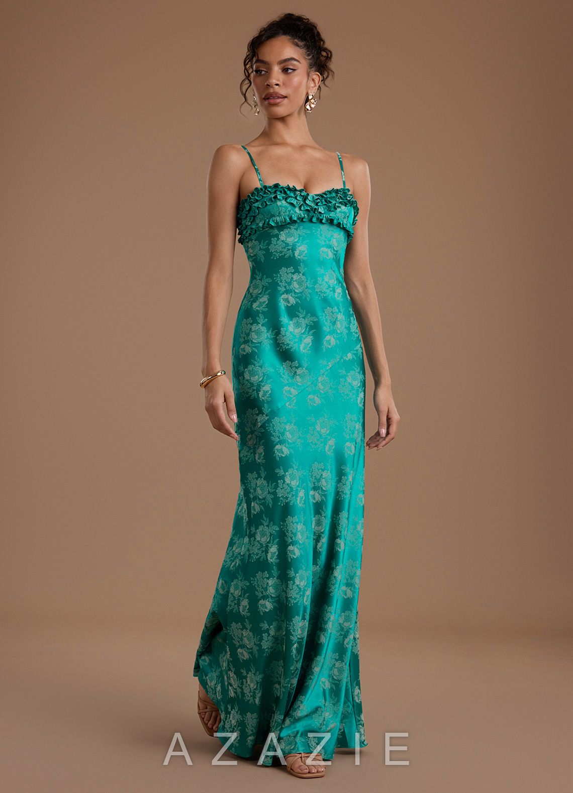 Karolina {color} Maxi Dress  sp_persian_green_#pg134380