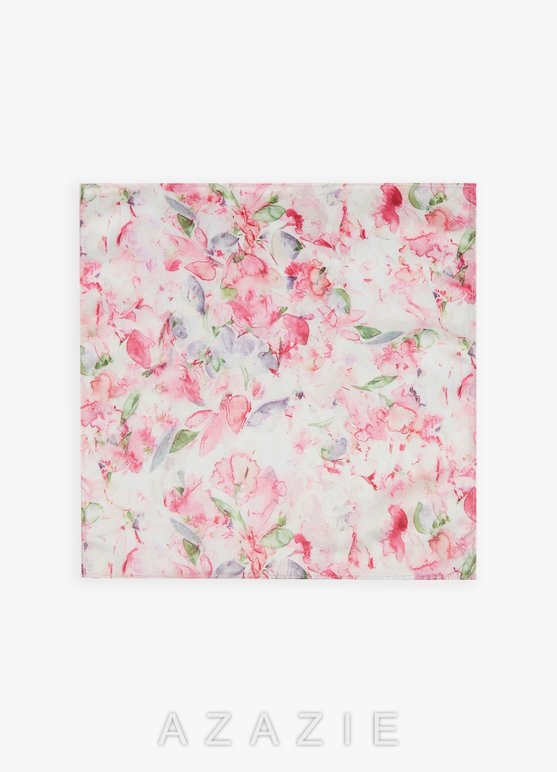 Matte Satin Bow Tie and Pocket Square Set  abstract_watercolor_floral