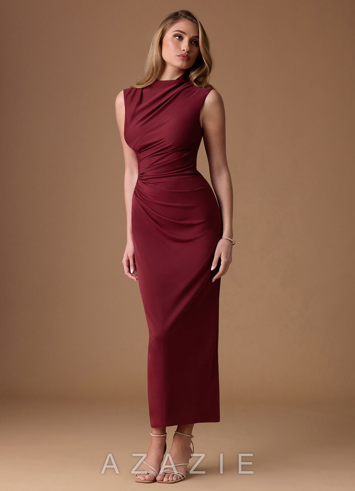 June {color} Maxi Dress  sp_burnt_umber_#bu134305