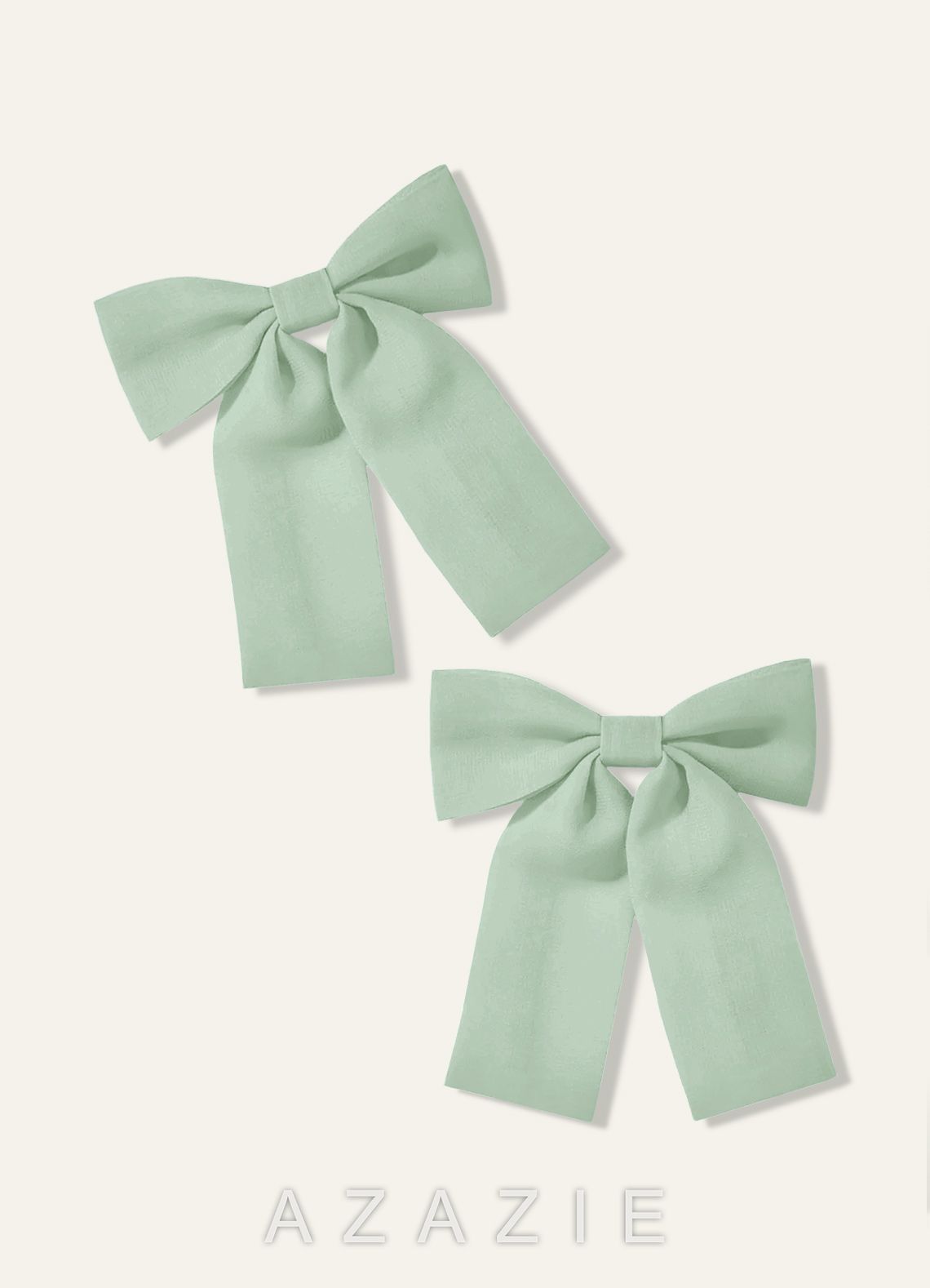 Girls Chiffon Bow Hair Clip (Pack of 2)