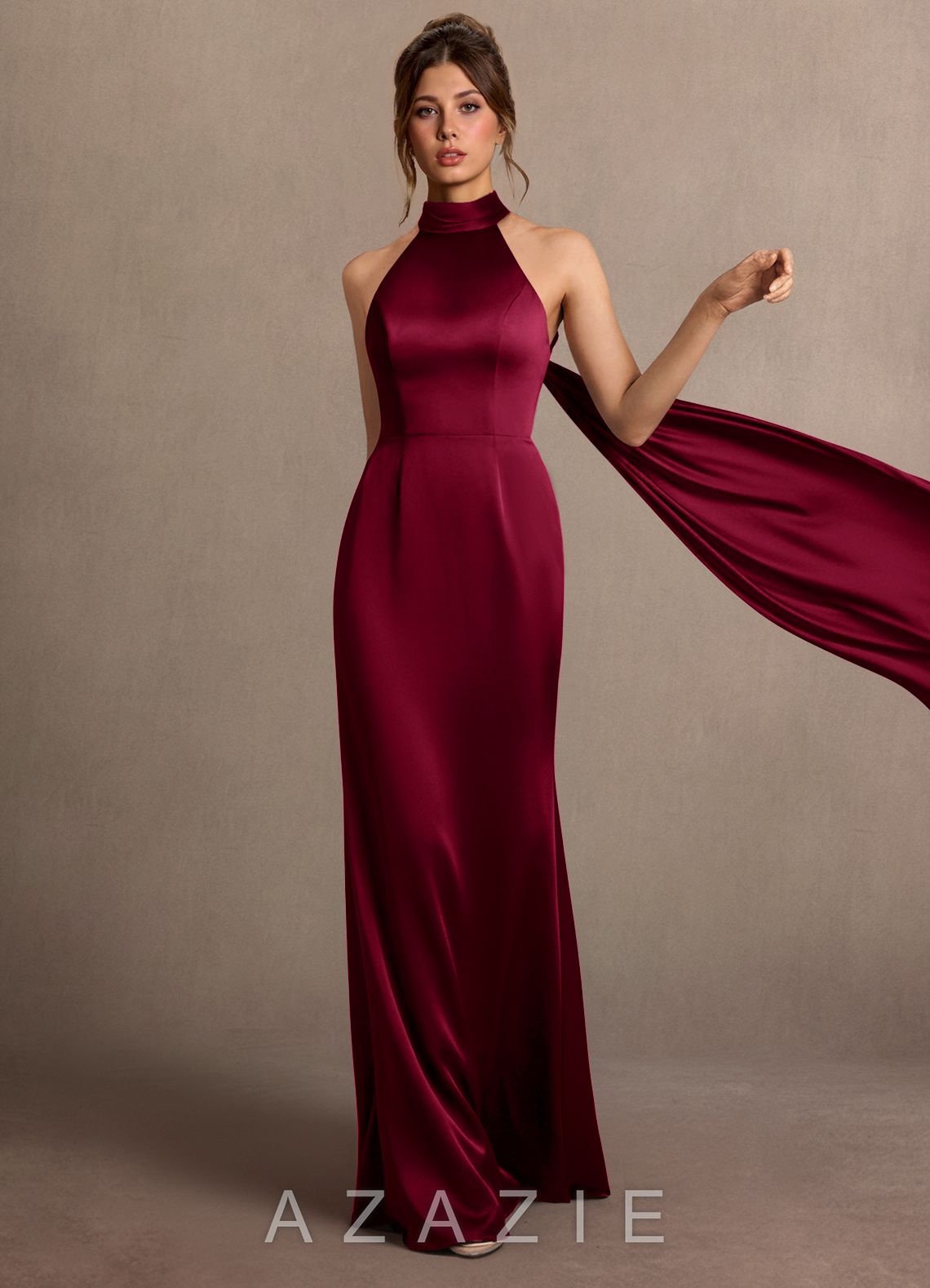 Illyria {color} Maxi Dress  sp_merlot_#me134131