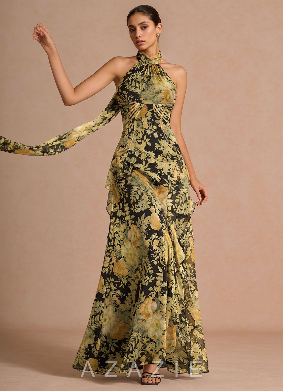 Vireya {color} Maxi Dress  sp_black_floral_#bf134362