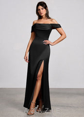 Nerida {color} Luminous Satin Maxi Dress  black