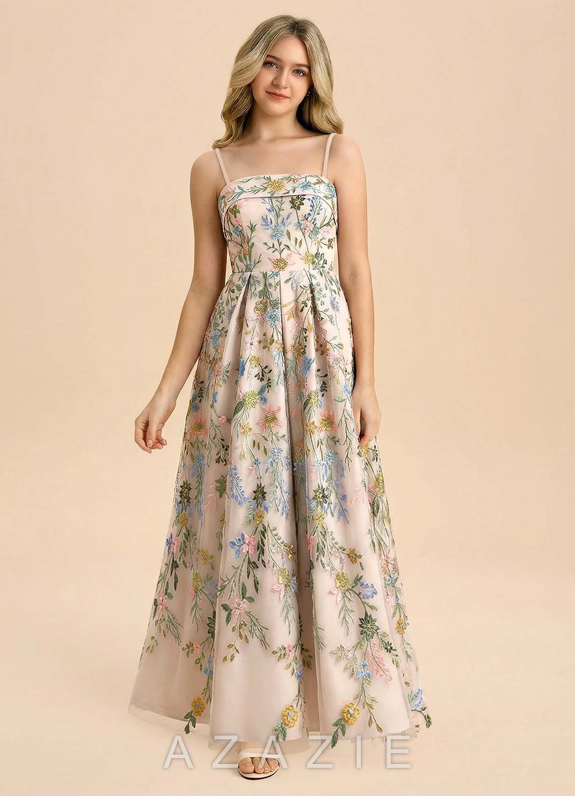 Azazie Evangeline Junior Formal Dress  sp_blush_pink_multi_#bm134766