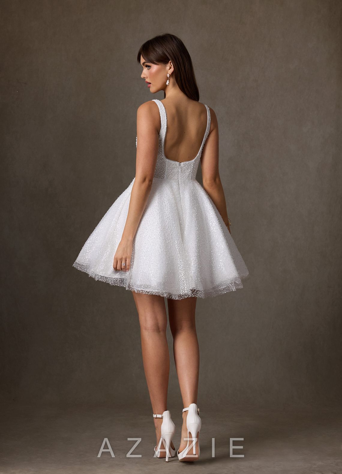 Azazie Avita Diamond White A-Line with Pockets Beading Dress diamond_white