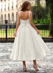 Sephone Cream Beading Rhinestone Jacquard Maxi Dress