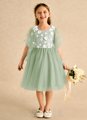 Azazie Mollie Dusty Sage A-Line Lace Tulle Dress dusty_sage