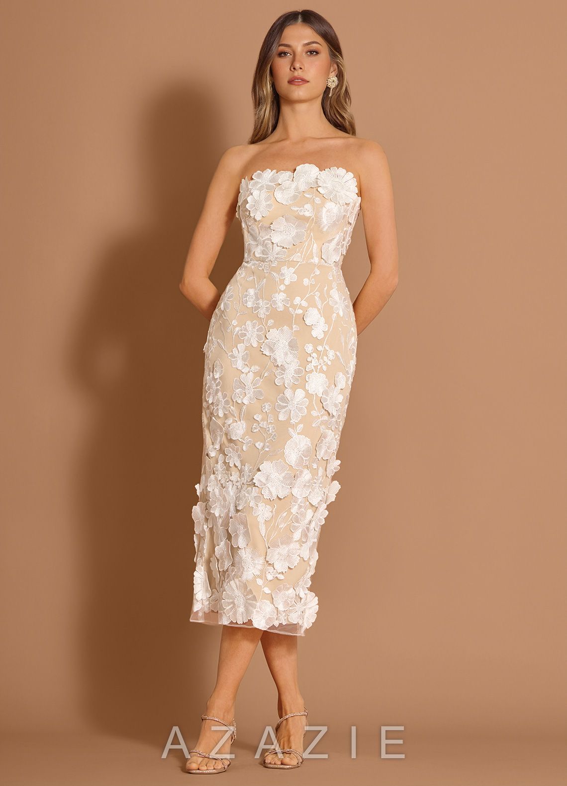 Della {color} Midi Dress  sp_white_#w134770