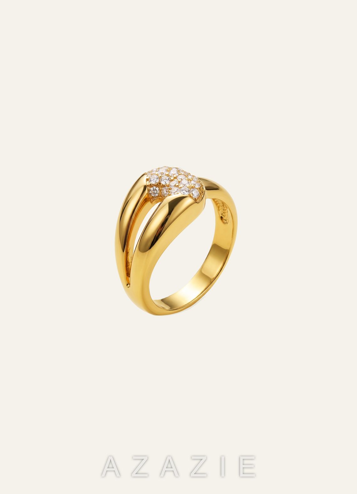 Gold Zirconia Jewelry Set