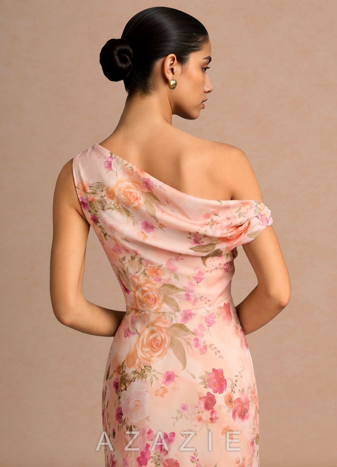 Elodie {color} Maxi Dress  sp_abstract_bouquet_floral_#111401