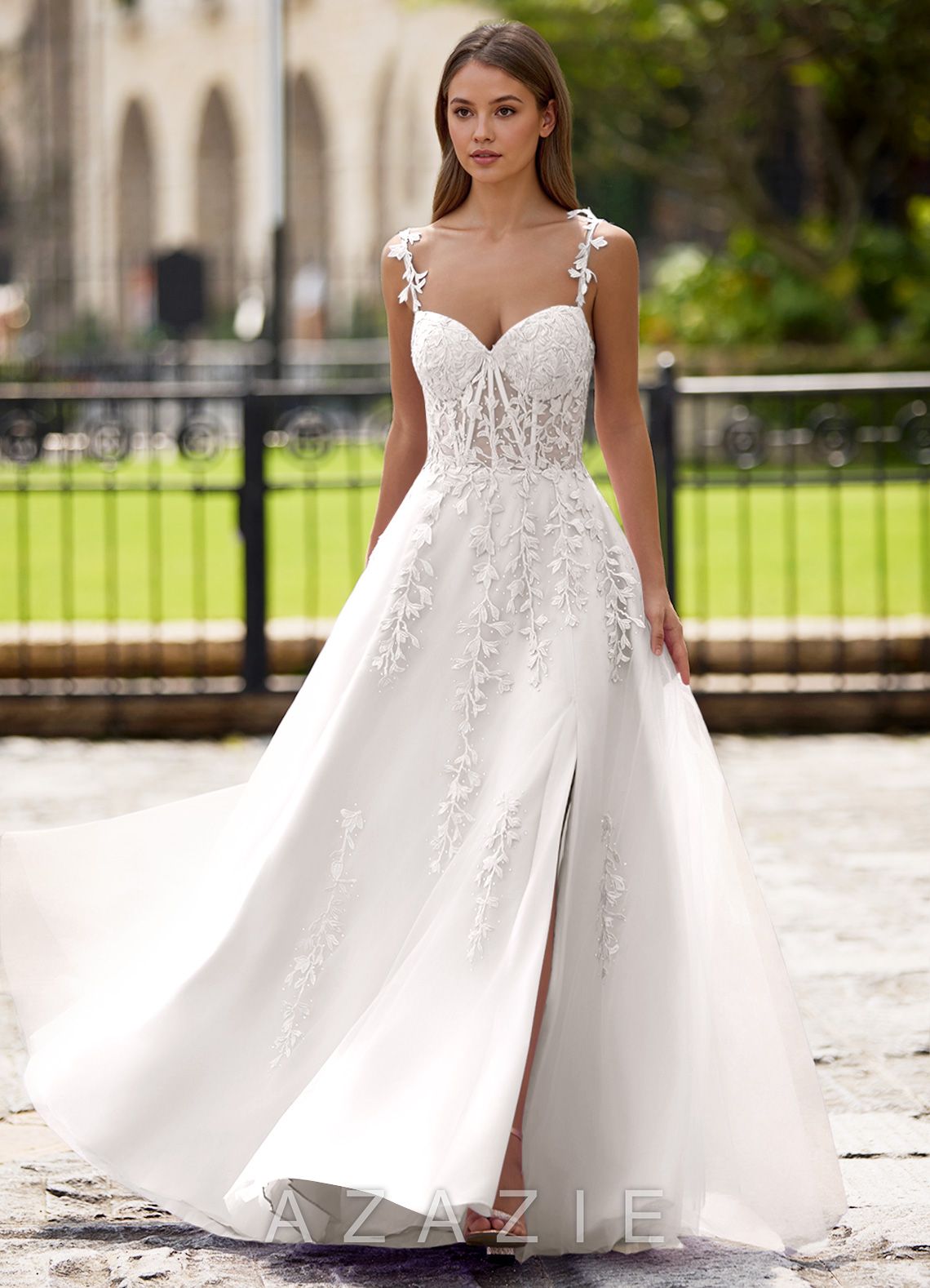 Dreamscape White A-line Prom Dress  white