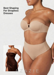 Front Closure Strapless Seamless Push Up Bra (For A/B Cup)