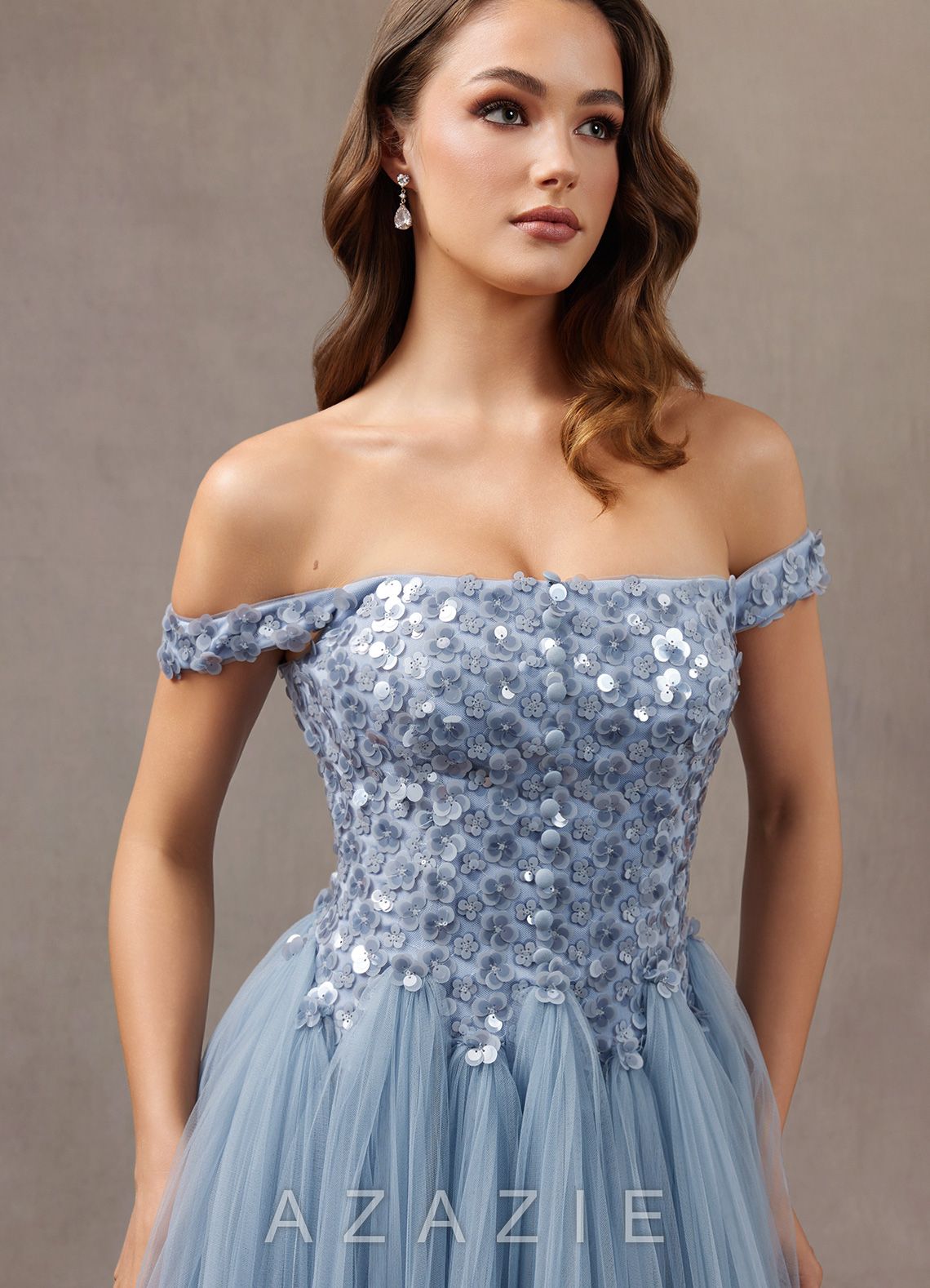 Ariella {color} Maxi Dress  sp_powder_blue_shimmer_#ps134376