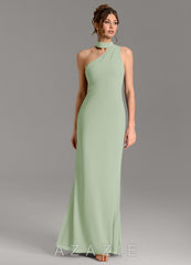 Azazie Seona Dusty Sage Mermaid One Shoulder Chiffon Dress dusty_sage