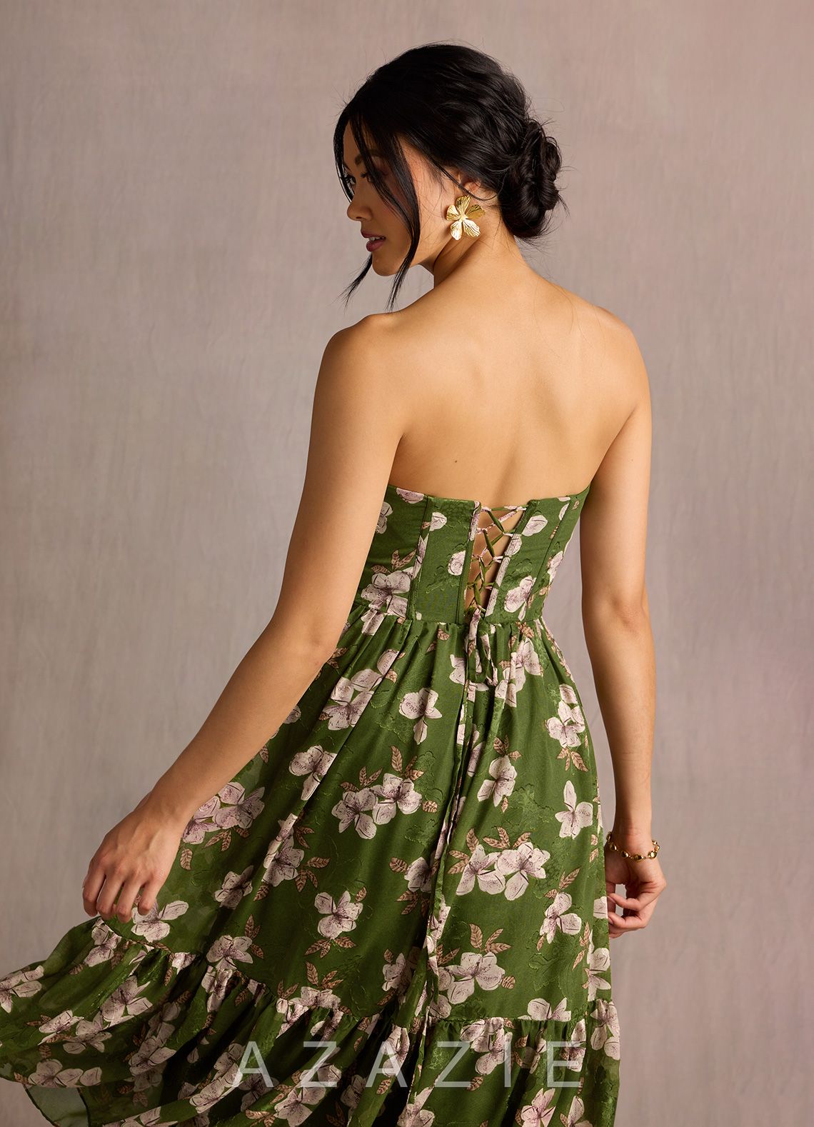 Gigi {color} Midi Dress  sp_green_floral_#gf134273