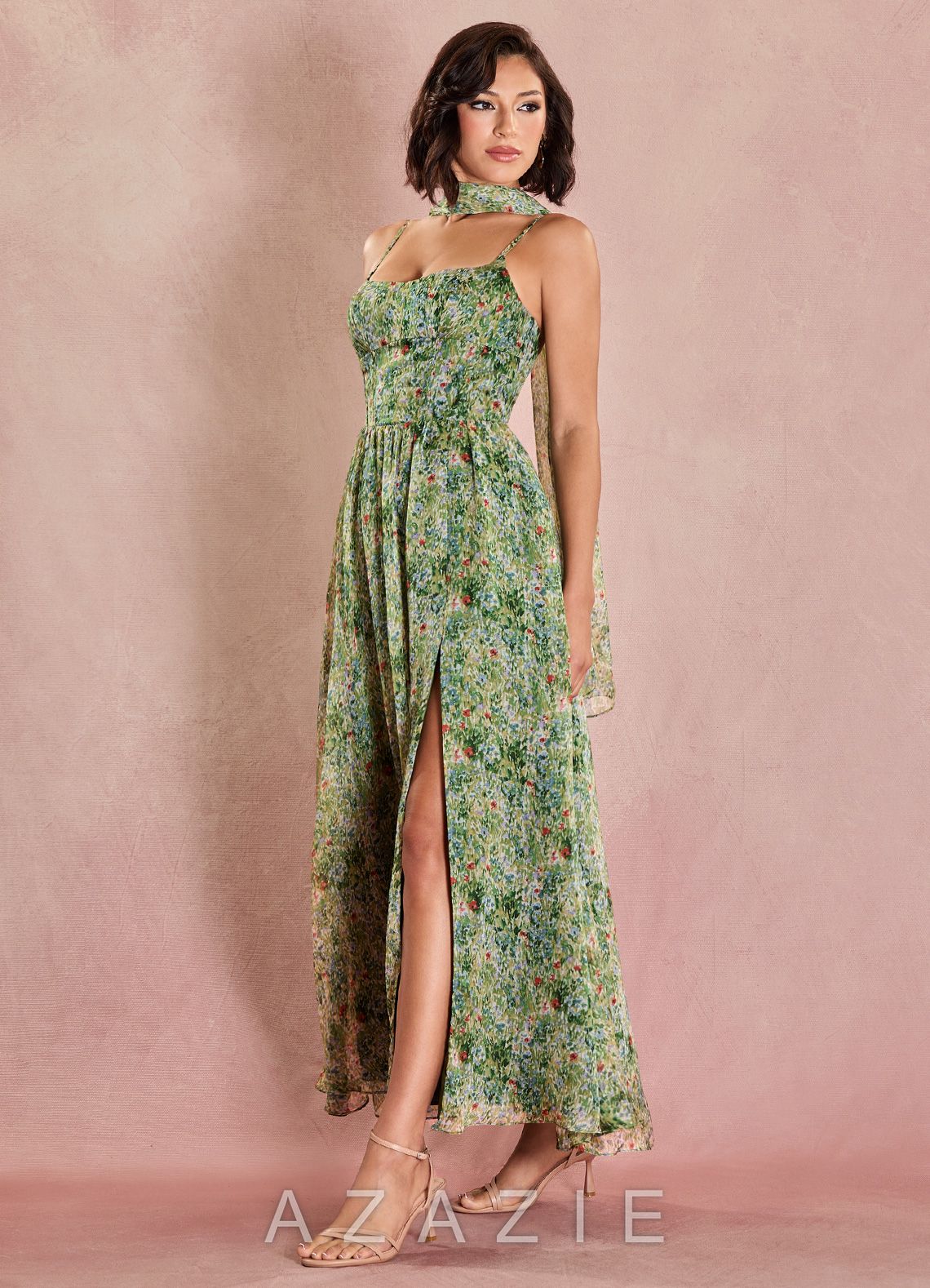 Lolla {color} Maxi Dress  sp_green_floral_#gf134901