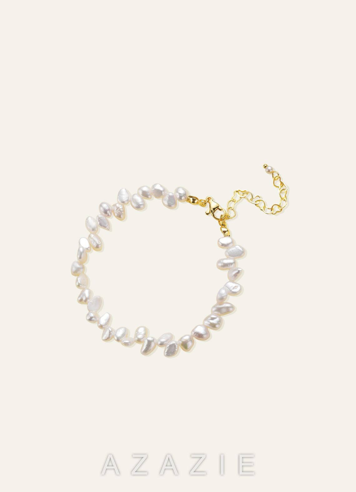 Baroque Freshwater Pearl Bracelet  white