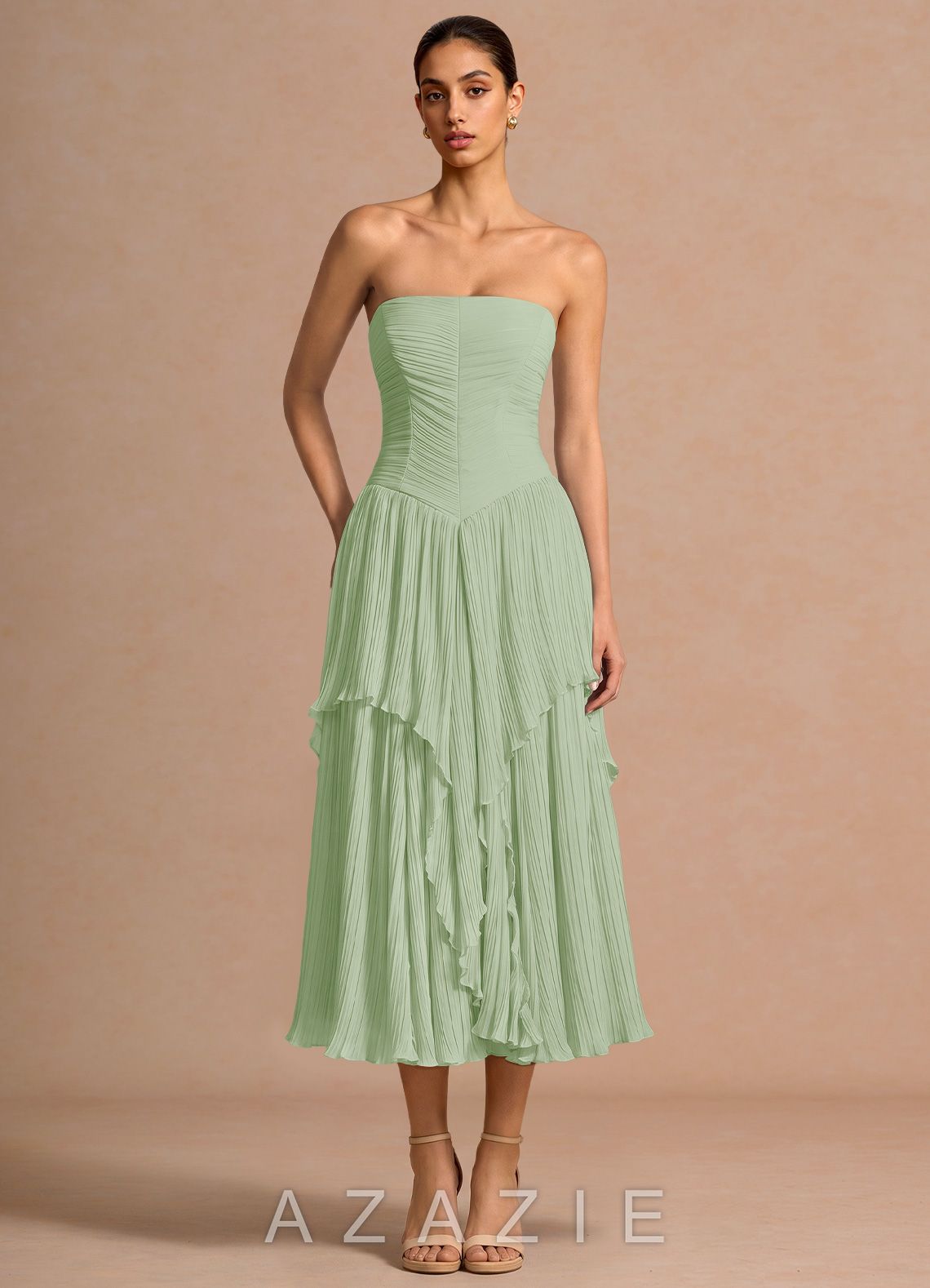Kerensa {color} Midi Dress  sp_light_green_#lg134241
