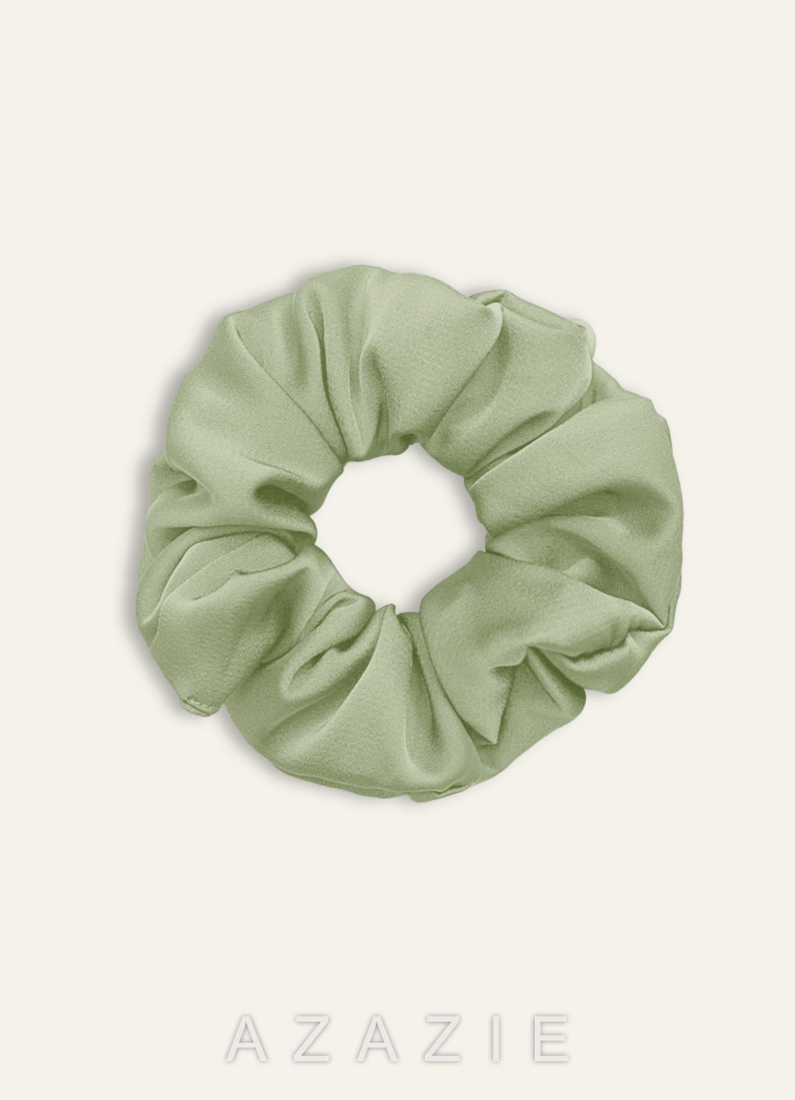 Matching Color Bridesmaid Stretch Satin Over Size Scrunchies 3Pack