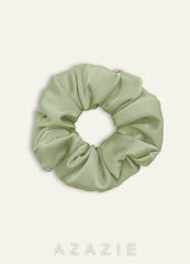 Matching Color Bridesmaid Stretch Satin Over Size Scrunchies 3Pack