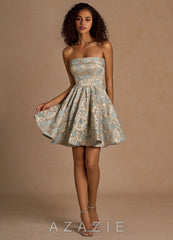 Mirelle Blue Short Prom Dress