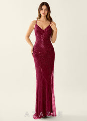 Magnolia Burgundy Sequins Mermaid Maxi Dress