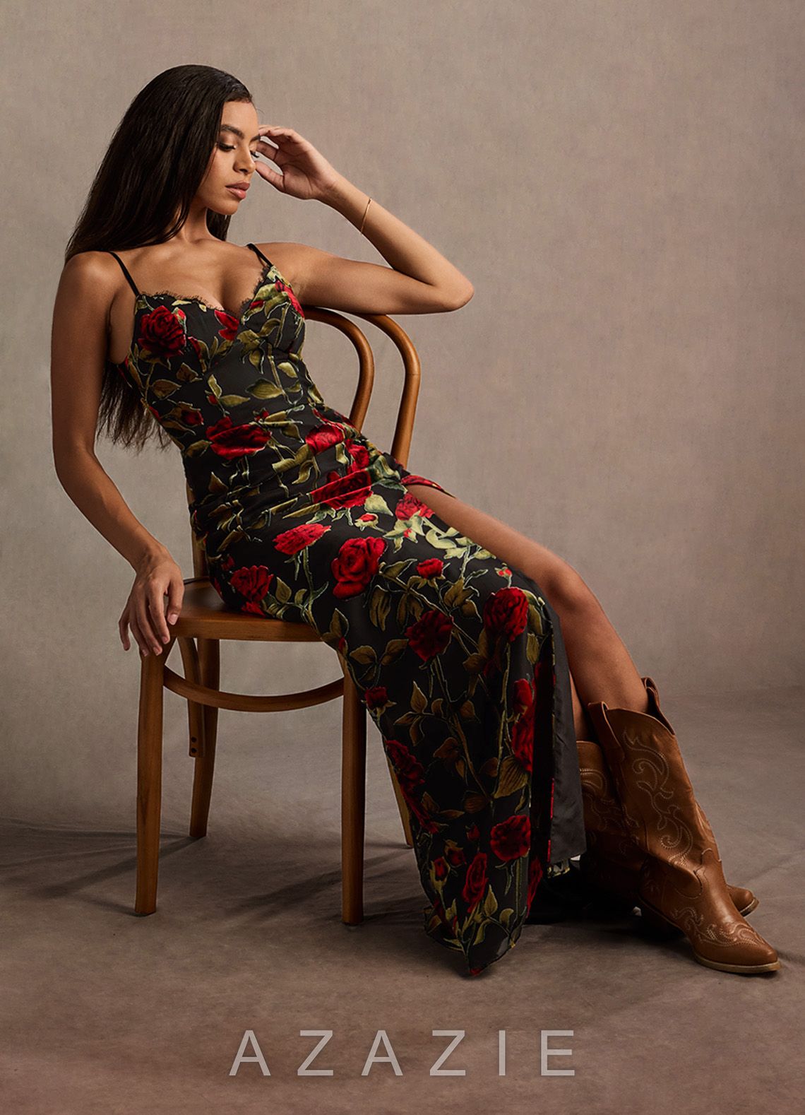 Bellen {color} Maxi Dress  sp_black_multi_#bm1343201