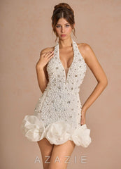 Orelia {color} Mini Dress  sp_pearl_ivory_#p134352