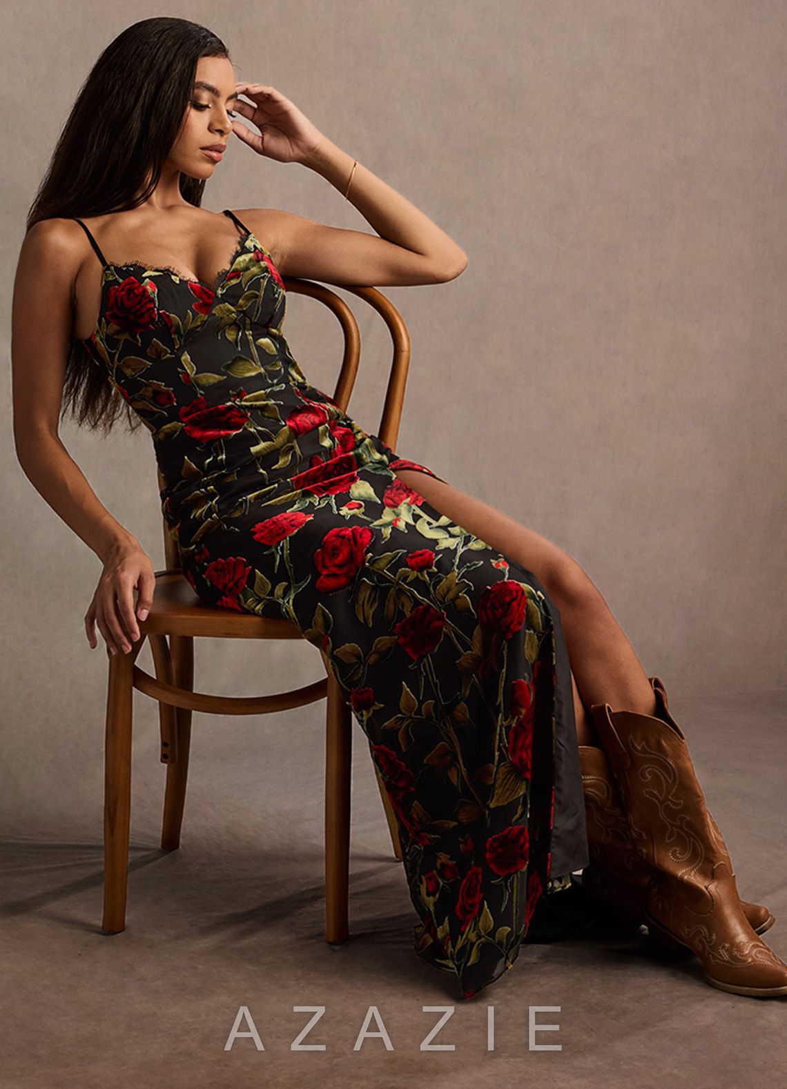 Bellen {color} Maxi Dress  sp_black_multi_#bm1343201