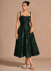 Amity {color} Midi Dress  sp_emerald_black_#eb134985