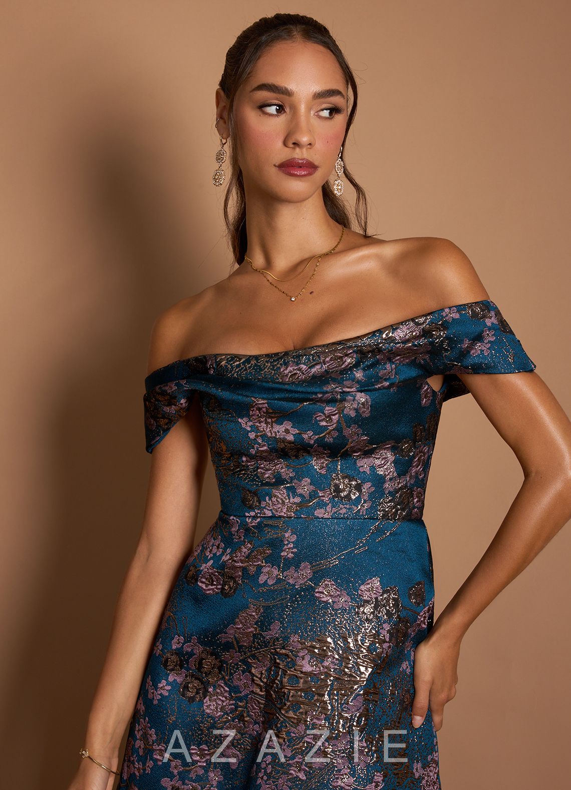 Jordan {color} Maxi Dress  sp_teal_floral_#tf134963