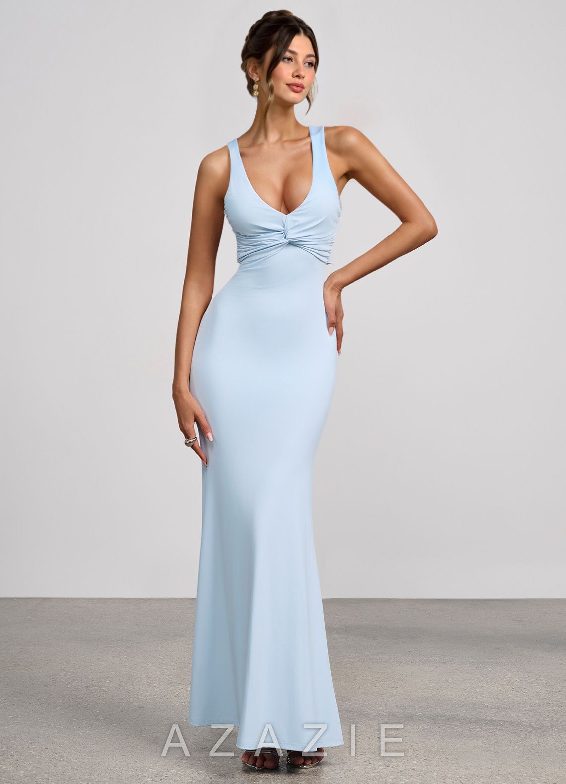 Zinnia {color} Maxi Dress  sp_sky_blue_#a0adb7