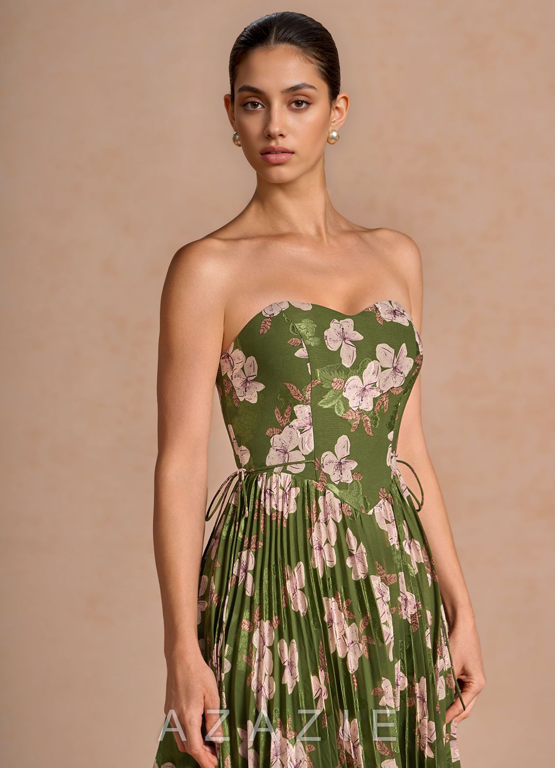 Hyacinth {color} Midi Dress  sp_green_floral_#gf134273
