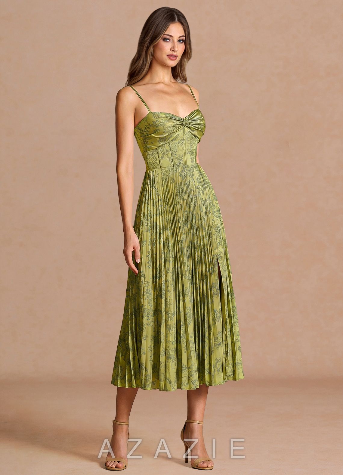 Vesper {color} Midi Dress  sp_moss_navy_#mn134320