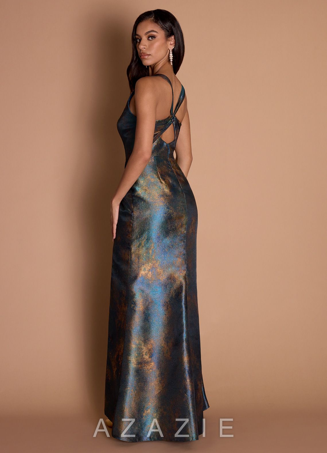 Iliana {color} Maxi Dress  sp_teal_bronze_#tb135013