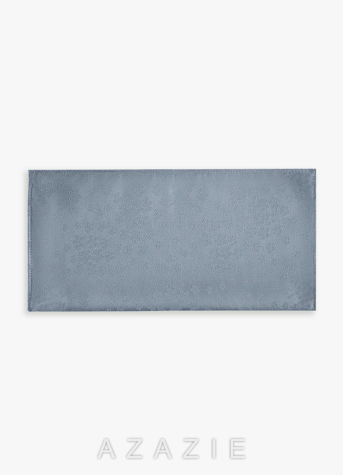 Jacquard Pocket Square  dusty_blue
