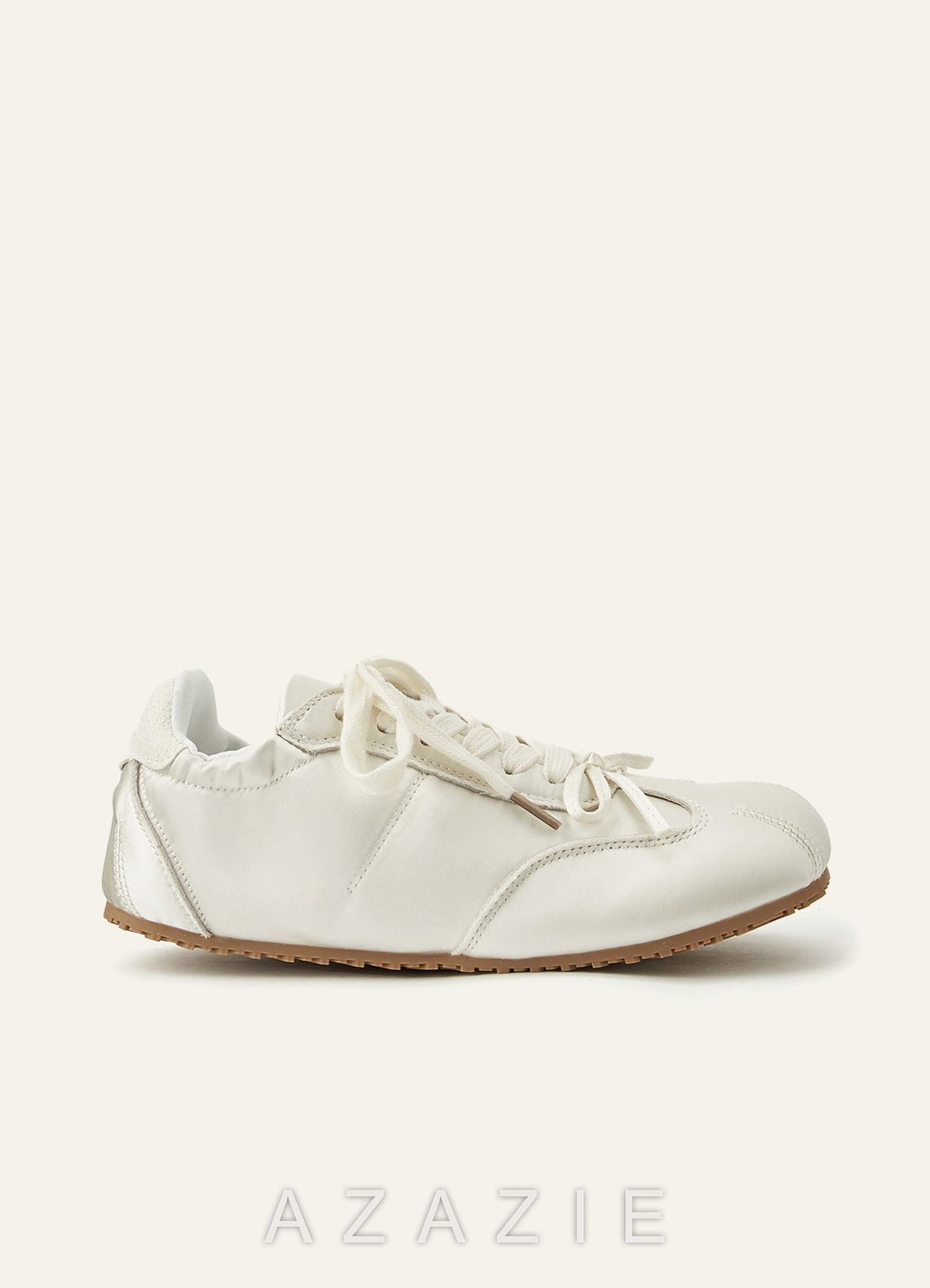 Ballet-Inspired Satin Wedding Sneakers Round Toe Comfortable Wedding Shoes
