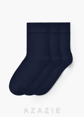 Odor-Resistant Short Crew Dress Socks 3 Pack