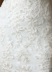 Azazie Eden Wedding Dress Diamond White Mermaid Lace Dress diamond_white