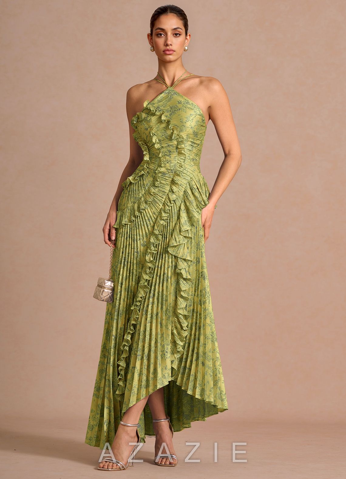 Hatsu {color} Maxi Dress  sp_moss_navy_#mn134320