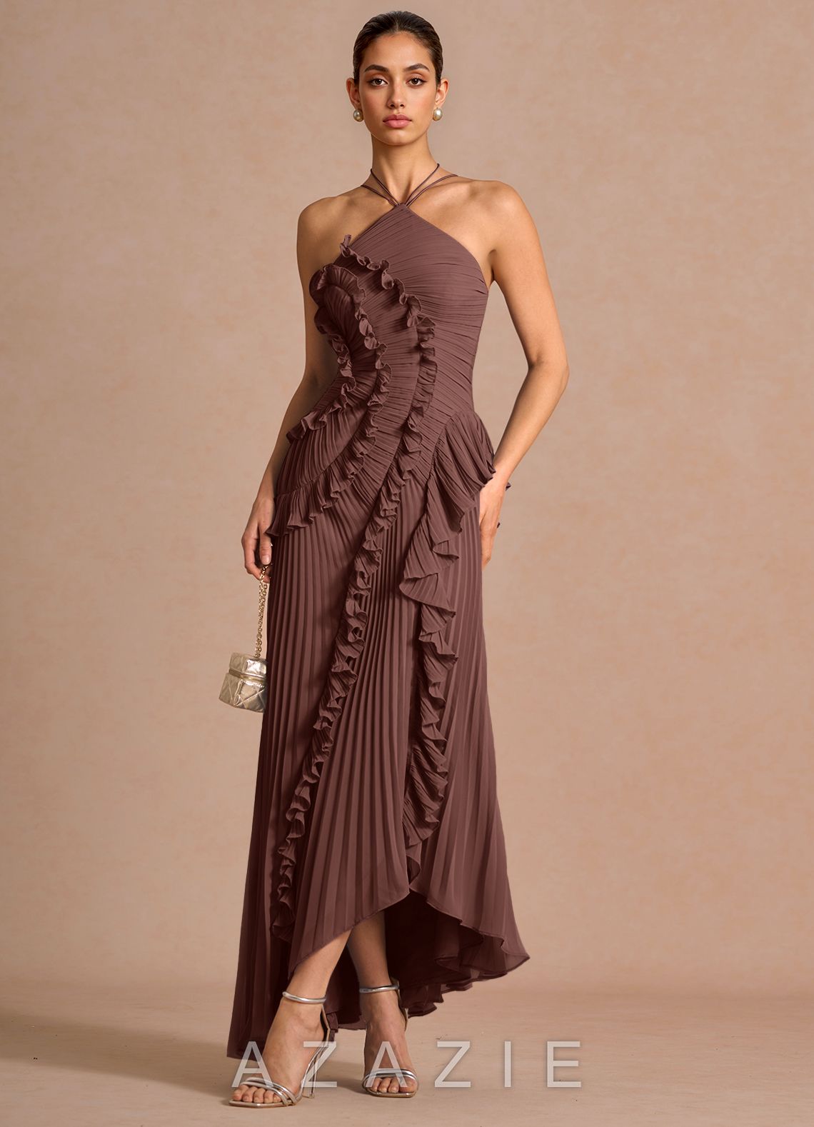 Hatsu {color} Maxi Dress  mocha_coco_#134126