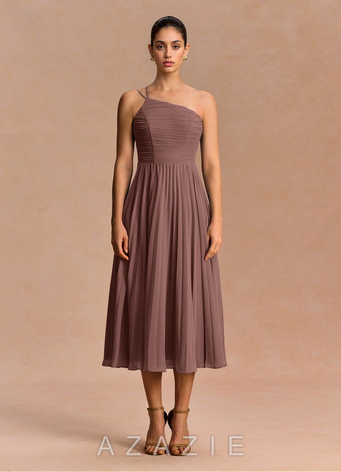 Oliva {color} Midi Dress  mocha_coco_#134126