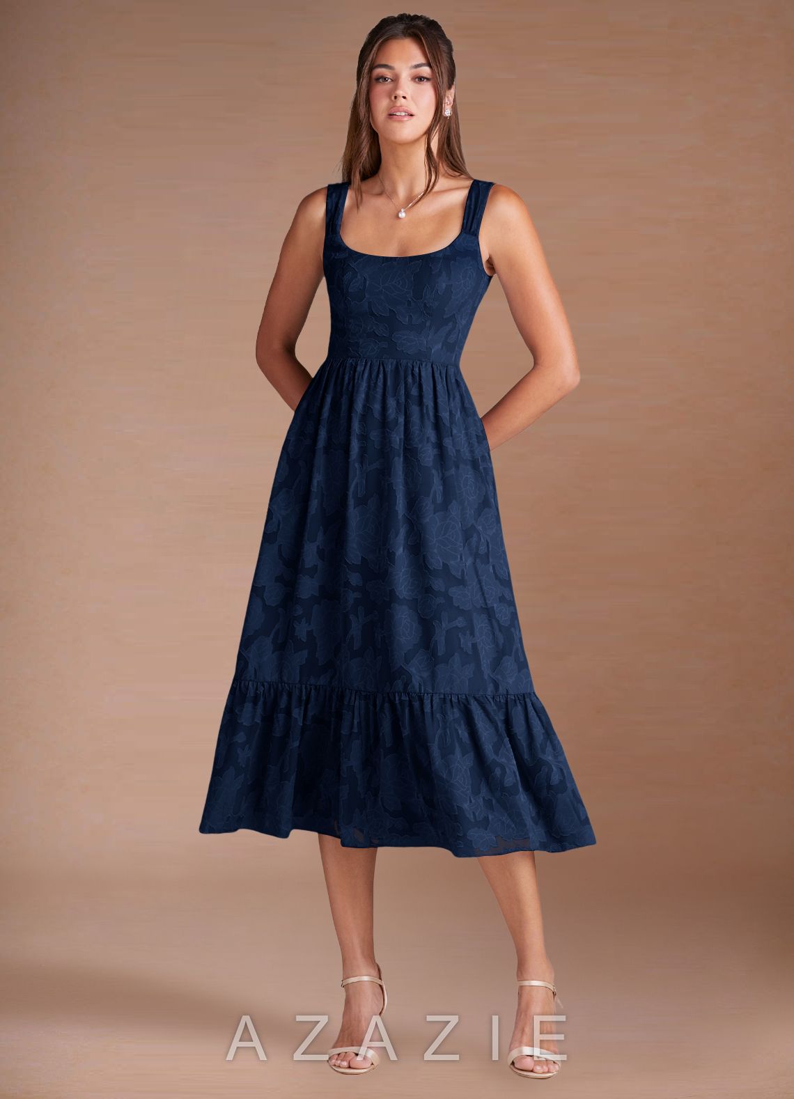 Juliette {color} Midi Dress  navy_#ny134188