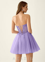 Florisse Purple Mini Dress