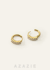 18K Gold Plated French Retro Minimalist Hoop Earrings