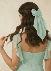 Matching Color Chiffon Bow Hair Clip