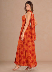 Arianell {color} Maxi Dress  sp_tangerine_#te134835