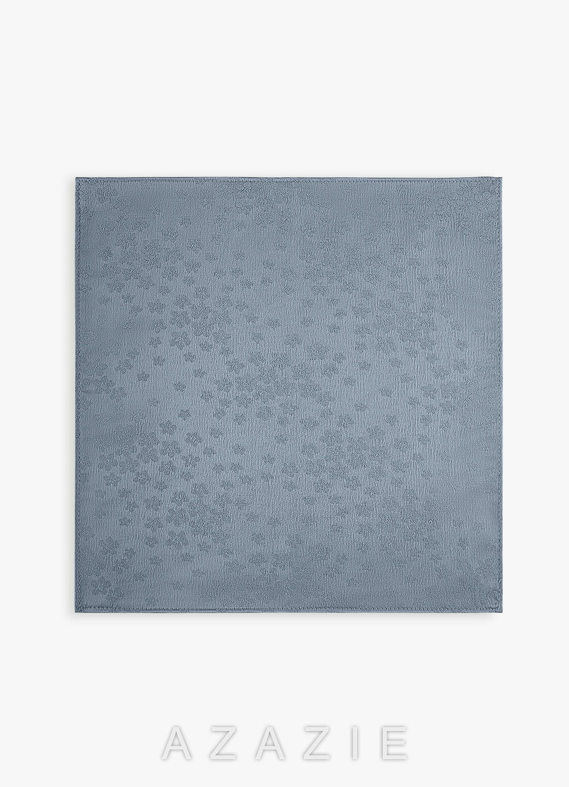 Jacquard Pocket Square  dusty_blue